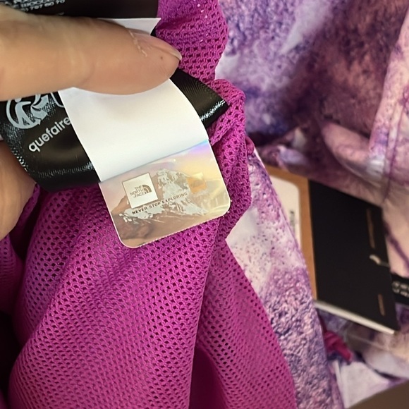 Brand New The North Face Hydrenaline Purple Zippered Pullover Windbreaker Jacket - Picture 14 of 16